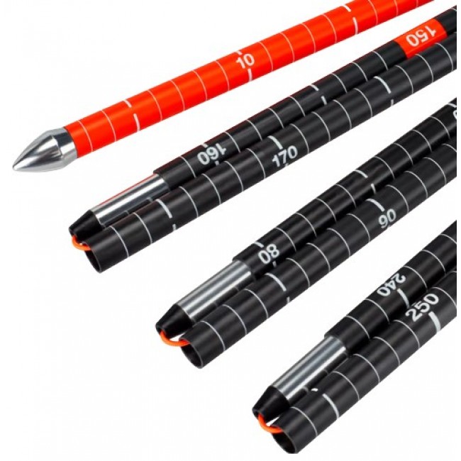 Mammut Carbon Probe 280 speed lock ski pole 2 pc(s) 2.8 m Black, Red