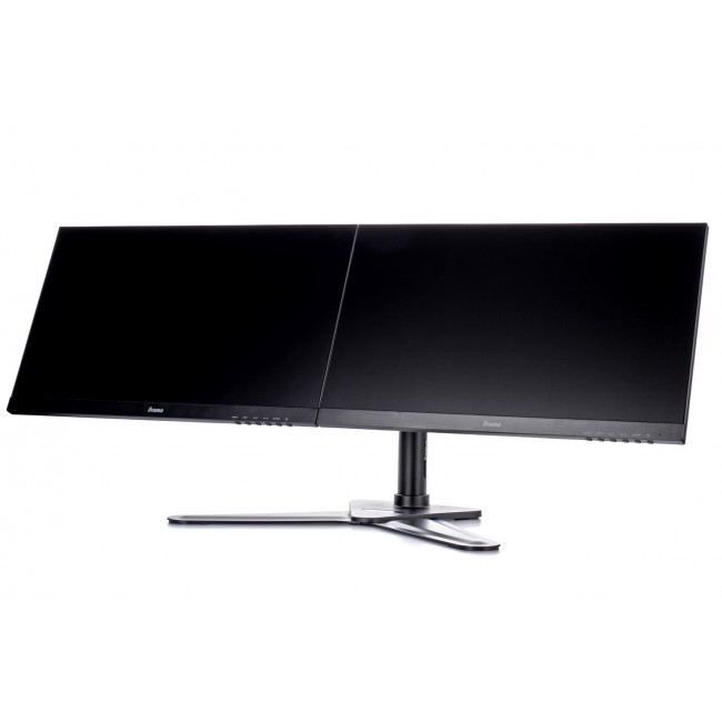 iiyama The DS1002D-B1 is a desk mount stand for two flat screens up to 30 