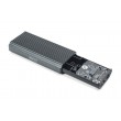 Digitus USB M.2 hard disk enclosure, SSD, external, NVMe, 40Gbps, USB 4.0, aluminum, toolfree