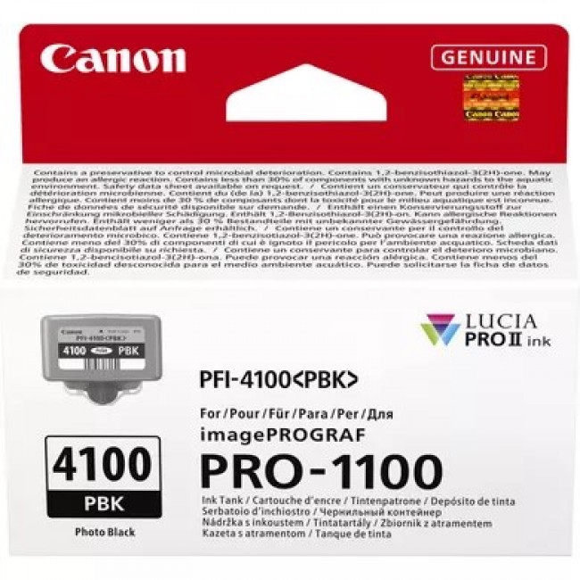 Canon LUCIA PRO II ink cartridge 1 pc(s) Original Standard Yield Photo black Canon LUCIA PRO II ink cartridge 1 pc(s) Original Standard Yield Photo black