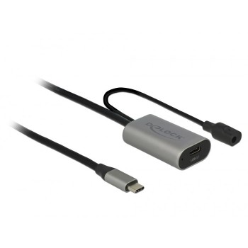 DeLOCK 85392 USB cable USB 3.2 Gen 1 (3.1 Gen 1) 5 m USB C Black, Grey