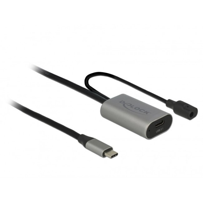 DeLOCK 85392 USB cable USB 3.2 Gen 1 (3.1 Gen 1) 5 m USB C Black, Grey