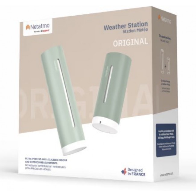 Netatmo NWS-M-EC digital weather station Mint colour AC/Battery Wi-Fi Netatmo NWS-M-EC digital weather station Mint colour AC/Battery Wi-Fi