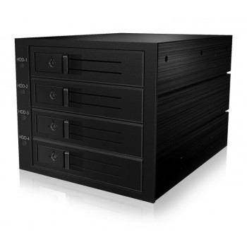 ICY BOX IB-564SAS-12G disk array Black