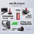 Axagon ADSA-M2C11L USB-C 10Gbps M.2 NVMe SSD Docking Station