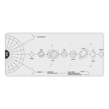 Dark Project Terra Nova Gaming mouse pad White