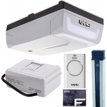 FAAC D1000 garage door kit with 3m two-piece Kevlar rail