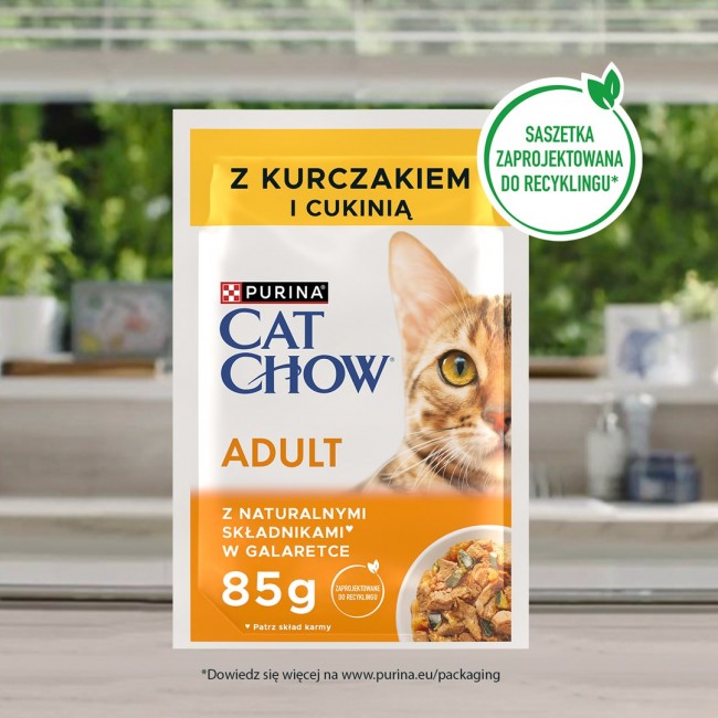 PURINA Cat Chow Chicken, Zucchini - wet cat food - 10x85 g PURINA Cat Chow Chicken, Zucchini - wet cat food - 10x85 g