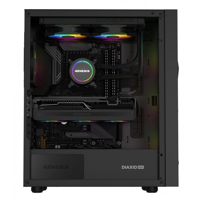GENESIS NLG-2319 computer cooling system Computer case Liquid cooling kit Black GENESIS NLG-2319 computer cooling system Computer case Liquid cooling kit Black