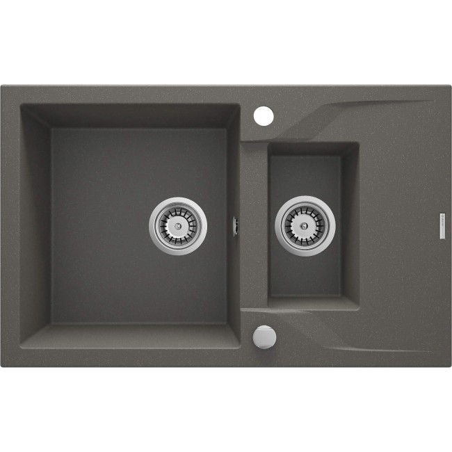 1.5-bowl granite sink with drainer 1.5-bowl granite sink with drainer
