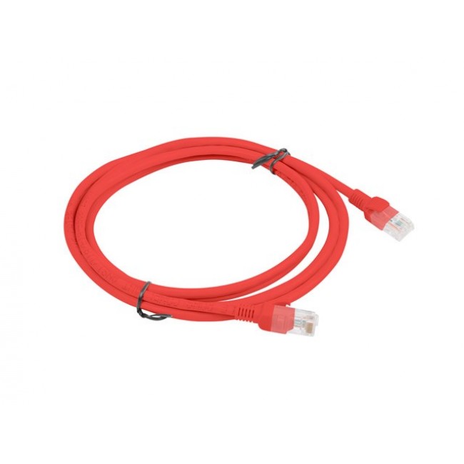 PATCHCORD KAT.6 UTP 2M CZERWONY FLUKE PASSED LANBERG 10-PACK