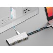 Conceptronic HUBBIES17G interface hub USB 3.2 Gen 2 (3.1 Gen 2) Type-C 10000 Mbit/s Grey