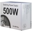 Inter-Tech SL-500 Plus power supply unit 500 W 20+4 pin ATX ATX Silver