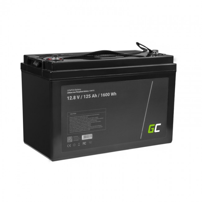 Green Cell CAV13 vehicle battery Lithium Iron Phosphate (LiFePO4) 125 Ah 12.8 V Marine / Leisure Green Cell CAV13 vehicle battery Lithium Iron Phosphate (LiFePO4) 125 Ah 12.8 V Marine / Leisure