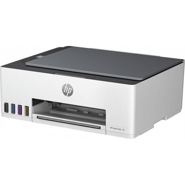 HP Smart Tank 580 All-in-One Printer, Home and home office, Print, copy, scan, Wireless High-volume printer tank Print from phone or tablet Scan to PDF