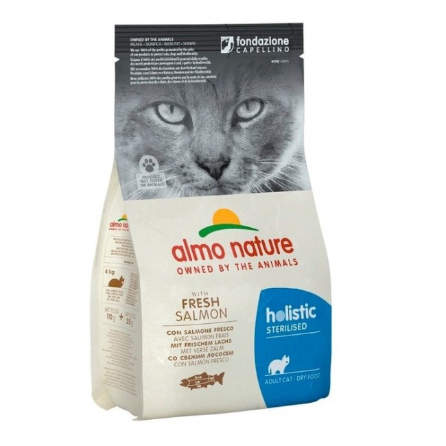 ALMO NATURE Holistic Sterilised Salmon - dry cat food - 2kg ALMO NATURE Holistic Sterilised Salmon - dry cat food - 2kg