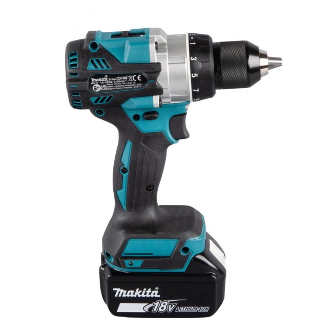 Makita DDF486RTJ drill 2100 RPM 2.6 kg Black, Blue Makita DDF486RTJ drill 2100 RPM 2.6 kg Black, Blue