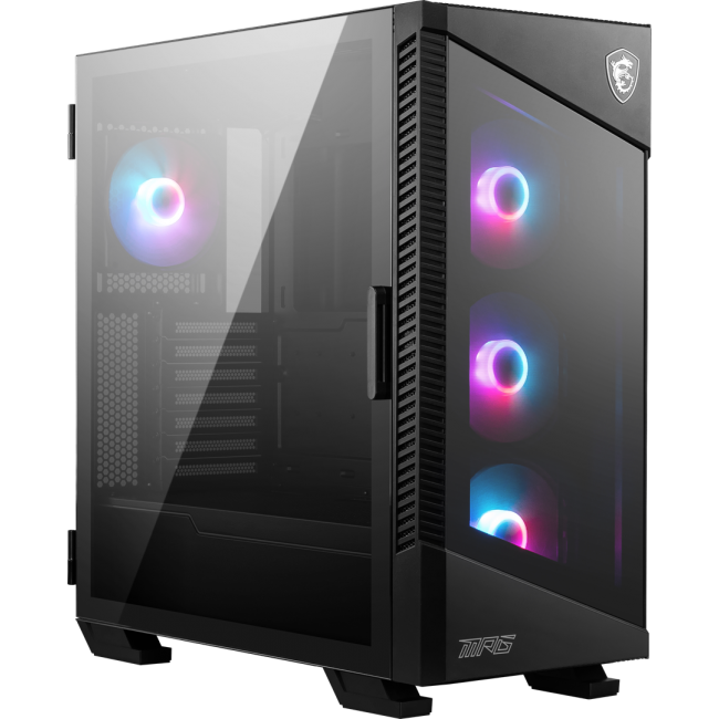 MSI MPG VELOX 100R Mid Tower Gaming Computer Case 'Black, 4x 120mm ARGB Fans, 1-6 ARGB Hub, ARGB light strip, USB Type-C, Tempered Glass, Center, E-ATX, ATX, mATX, mini-ITX' MSI MPG VELOX 100R Mid Tower Gaming Computer Case 'Black, 4x 120mm ARGB Fans, 1-6 ARGB Hub, ARGB light strip, USB Type-C, Tempered Glass, Center, E-ATX, ATX, mATX, mini-ITX'