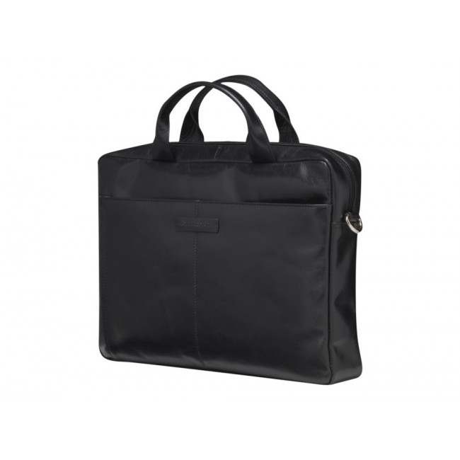 Leather shoulder bag with 15 Leather shoulder bag with 15