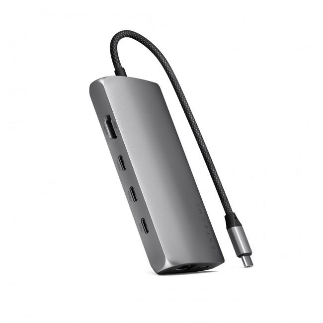 Satechi ST-P8KEM laptop dock/port replicator Wired USB 3.2 Gen 1 (3.1 Gen 1) Type-C Grey Satechi ST-P8KEM laptop dock/port replicator Wired USB 3.2 Gen 1 (3.1 Gen 1) Type-C Grey