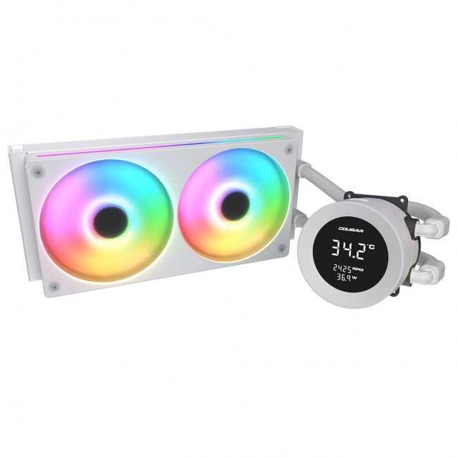 COUGAR CPU Water Cooling Poseidon Vistek 240, ARGB, White