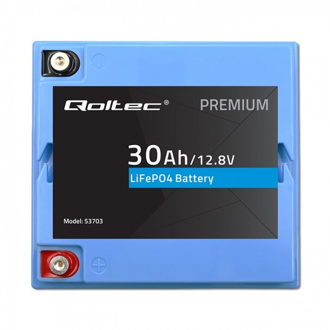 Battery LiFePO4 12.8V 30Ah 384Wh w/ BMS
