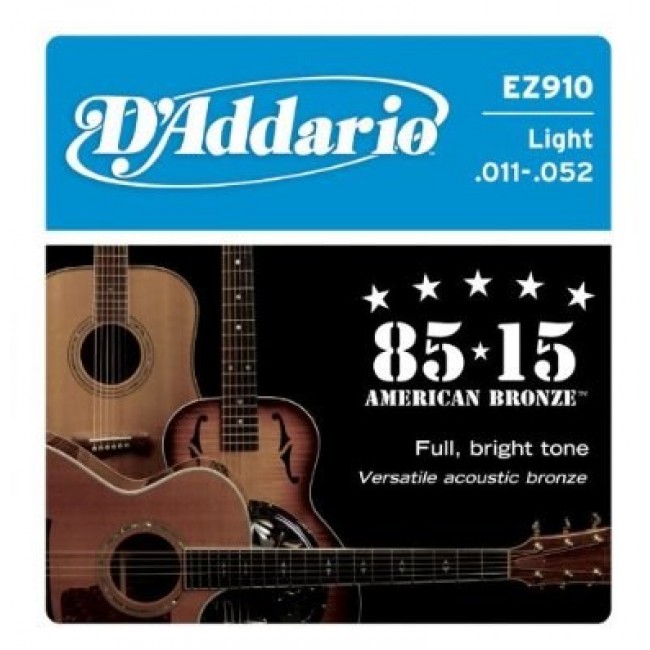 D'Addario EZ910 - acoustic guitar strings (11 52) D'Addario EZ910 - acoustic guitar strings (11 52)