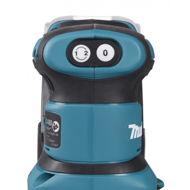 Makita DBO480Z portable sander Random orbital sander 14000 OPM Black, Blue 210 W