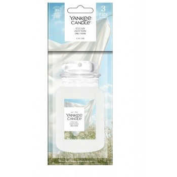 bonus pack CLEAN COTTON YANKEE Scented Air Freshener