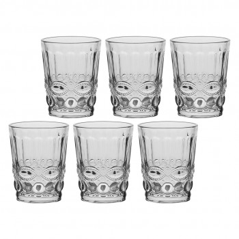 LA PORCELLANA BIANCA BARBERINO Set of 6 glasses with thick bottom 270 ml