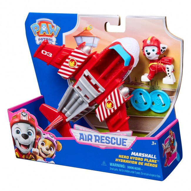 PAW Patrol : Air Rescue Marshall Action Figure & Hero Hydro Airplane Toy with Projectile Launcher & 2 Projectiles, Kids Toys for Boys & Girls Ages 3+ PAW Patrol : Air Rescue Marshall Action Figure & Hero Hydro Airplane Toy with Projectile Launcher & 2 Projectiles, Kids Toys for Boys & Girls Ages 3+