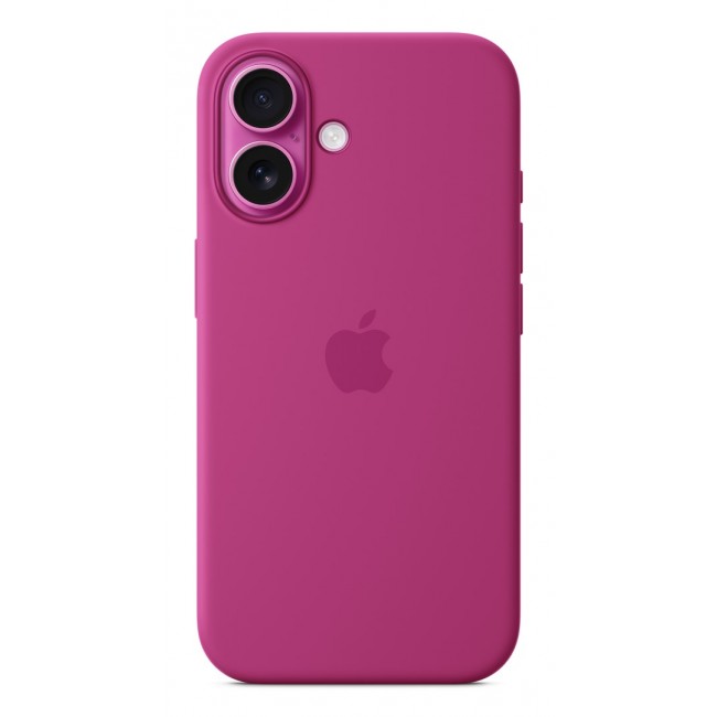 Apple iPhone 16 Silicone Case with MagSafe - Fuchsia