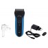 Braun Series 3 3040s Foil shaver Trimmer Black, Blue