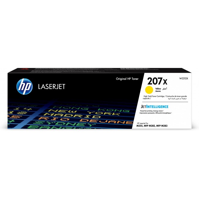 HP 207X - Hojtydende - gul - original HP 207X - Hojtydende - gul - original