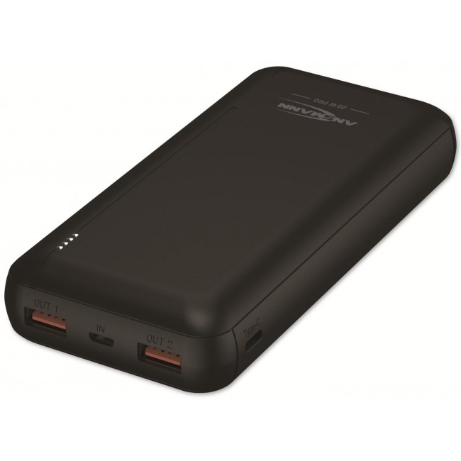 Ansmann PB320PD Lithium Polymer (LiPo) 20000 mAh Black Ansmann PB320PD Lithium Polymer (LiPo) 20000 mAh Black