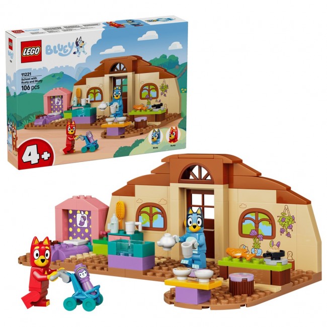 LEGO BLUEY 11221 School with Rusty and Bluey