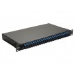 Equip 24-Port Fiber Optic Splice Box, SC Duplex, OS2, 1U, Equipped, Black