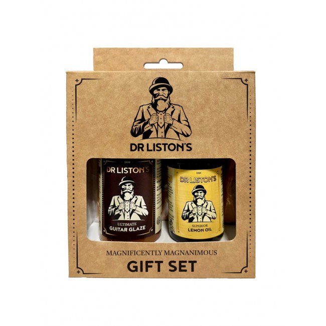 Dr. Liston s Guitar Glaze Gift Set DR-GS-GGLO - zestaw do pielęgnacji gitary z nab yszczaczem i olejkiem cytrynowym