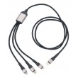 TROIKA DREIZACK PRO USB cable 1.2 m USB C USB C/Micro USB-A/Lightning 100 W Black, Grey