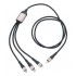 TROIKA DREIZACK PRO USB cable 1.2 m USB C USB C/Micro USB-A/Lightning 100 W Black, Grey