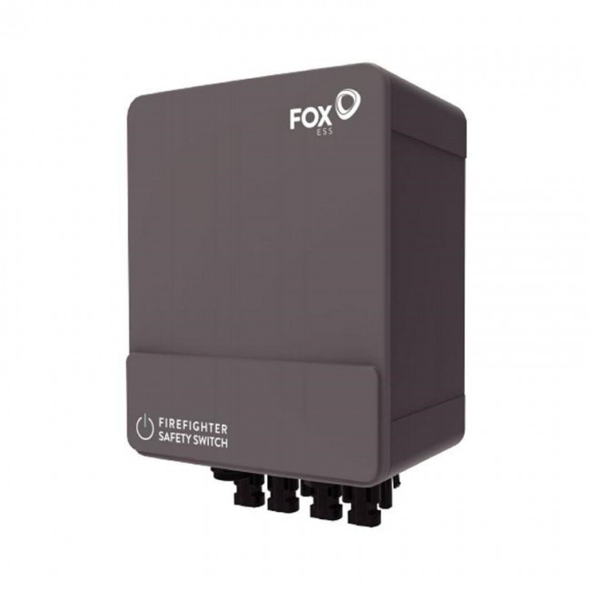 DC disconnector for photovoltaic systems for 2 MPPT / FoxESS / 1500DC / Box 2 MPPT / MC4 connectors / IP66 / Motor drive / Auto shutdown at 70C DC disconnector for photovoltaic systems for 2 MPPT / FoxESS / 1500DC / Box 2 MPPT / MC4 connectors / IP66 / Motor drive / Auto shutdown at 70C