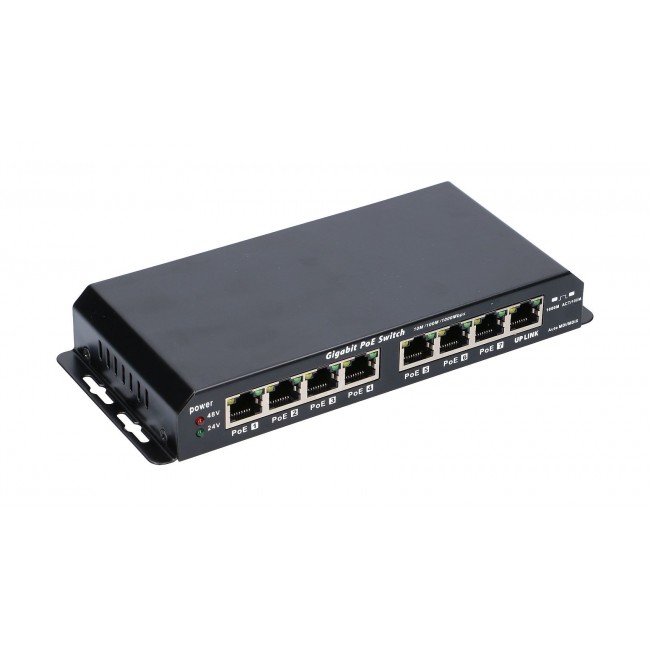 Extralink PoE Switch KRATOS 7x Gigabit PoE, 1x Uplink RJ45, Power Supply 24V 2.5A, 60W Extralink PoE Switch KRATOS 7x Gigabit PoE, 1x Uplink RJ45, Power Supply 24V 2.5A, 60W