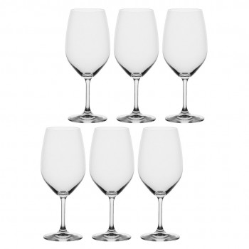 LA PORCELLANA BIANCA NOVELLO Set of 6 Bordeaux Wine Glasses 620 ml