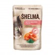SHELMA with salmon and cod in sauce - wet cat food - 4x85g SHELMA with salmon and cod in sauce - wet cat food - 4x85g