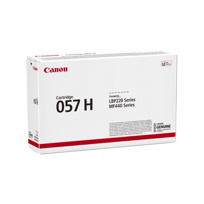 Canon i-SENSYS 057H toner cartridge 1 pc(s) Original Black Canon i-SENSYS 057H toner cartridge 1 pc(s) Original Black