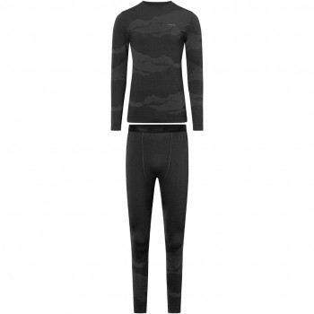 VIKING Gasher Man Set Merino men's underwear, size L, black