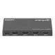 Manhattan 4K@60Hz 3-Port HDMI Switch, Switches Between Three HDMI Inputs on One HDMI Output (3x1), 18G, Automatic and Manual Switching, IR Remote Control, Black