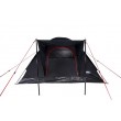 High Peak Beaver 3 Black, Red Pyramid tent 10320