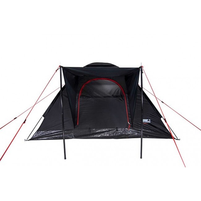 High Peak Beaver 3 Black, Red Pyramid tent 10320