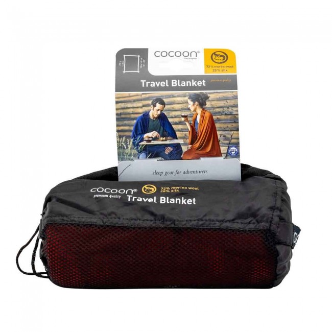 Cocoon MWSB98 throw blanket 180 x 140 cm Merino wool Red